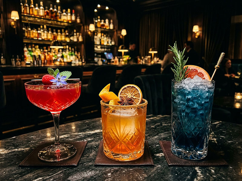 Cocktails at 7Dragon Bar & Lounge Dubai